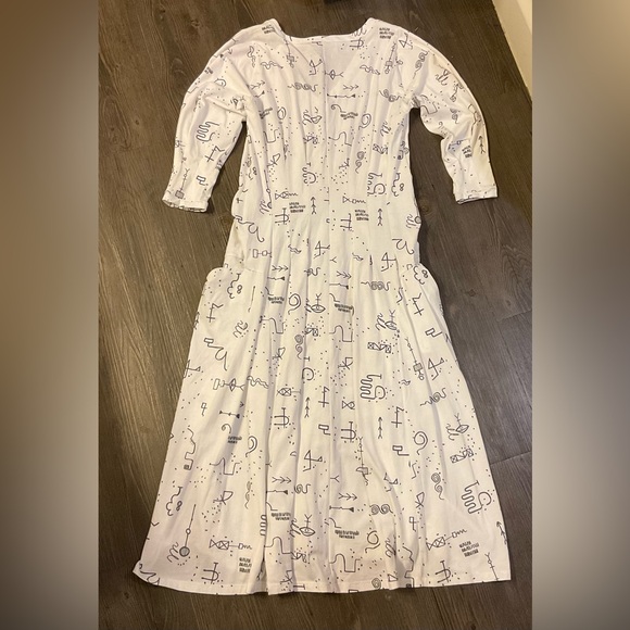 Matthildur VNeck Midi Dress Sz S - Picture 5 of 6